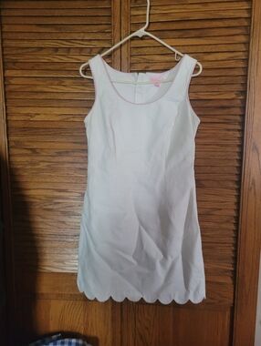 Lilly Pulitzer Nina Bow Back Scalloped‎ Hem Dress Size 6